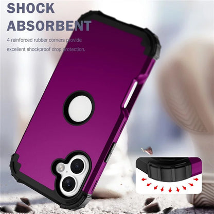 L-Style For iPhone 16 Case Shockproof PC + TPU Phone Back Cover