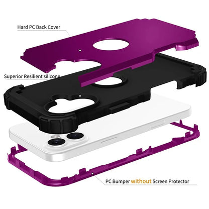 L-Style For iPhone 16 Case Shockproof PC + TPU Phone Back Cover