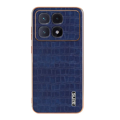 AZNS For Xiaomi Redmi K70 Ultra Case Electroplating Crocodile Texture PU+TPU Phone Cover