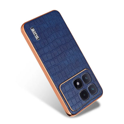 AZNS For Xiaomi Redmi K70 Ultra Case Electroplating Crocodile Texture PU+TPU Phone Cover
