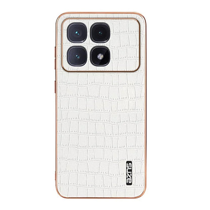 AZNS For Xiaomi Redmi K70 Ultra Case Electroplating Crocodile Texture PU+TPU Phone Cover