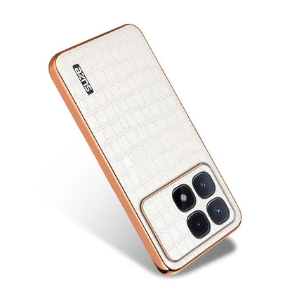 AZNS For Xiaomi Redmi K70 Ultra Case Electroplating Crocodile Texture PU+TPU Phone Cover