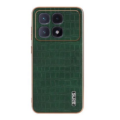 AZNS For Xiaomi Redmi K70 Ultra Case Electroplating Crocodile Texture PU+TPU Phone Cover