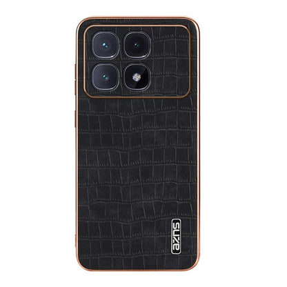 AZNS For Xiaomi Redmi K70 Ultra Case Electroplating Crocodile Texture PU+TPU Phone Cover