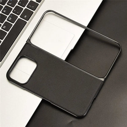 For Google Pixel 9 Pro Fold 5G Case Carbon Fiber Texture Shockproof PU+PC Phone Cover
