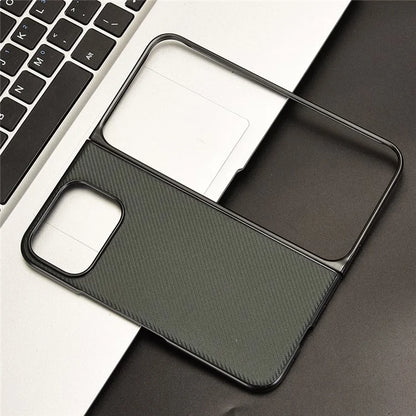 For Google Pixel 9 Pro Fold 5G Case Carbon Fiber Texture Shockproof PU+PC Phone Cover