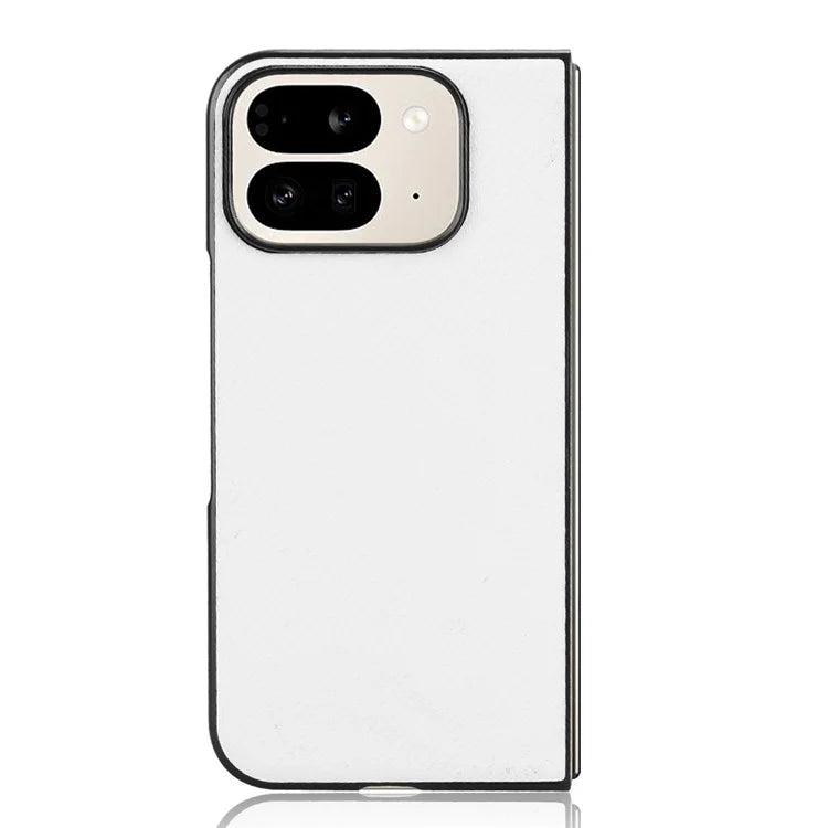 For Google Pixel 9 Pro Fold 5G Case Carbon Fiber Texture Shockproof PU+PC Phone Cover