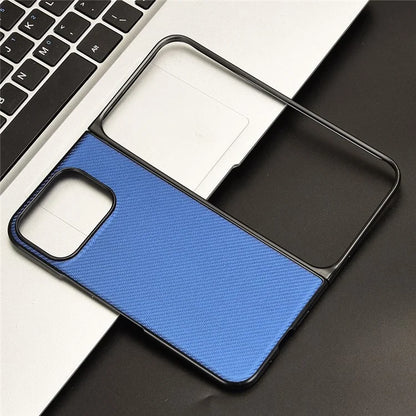 For Google Pixel 9 Pro Fold 5G Case Carbon Fiber Texture Shockproof PU+PC Phone Cover