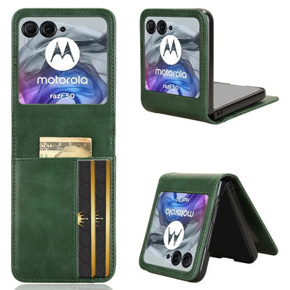 For Motorola Razr 50 5G Wallet Case Shockproof Leather Phone Cover