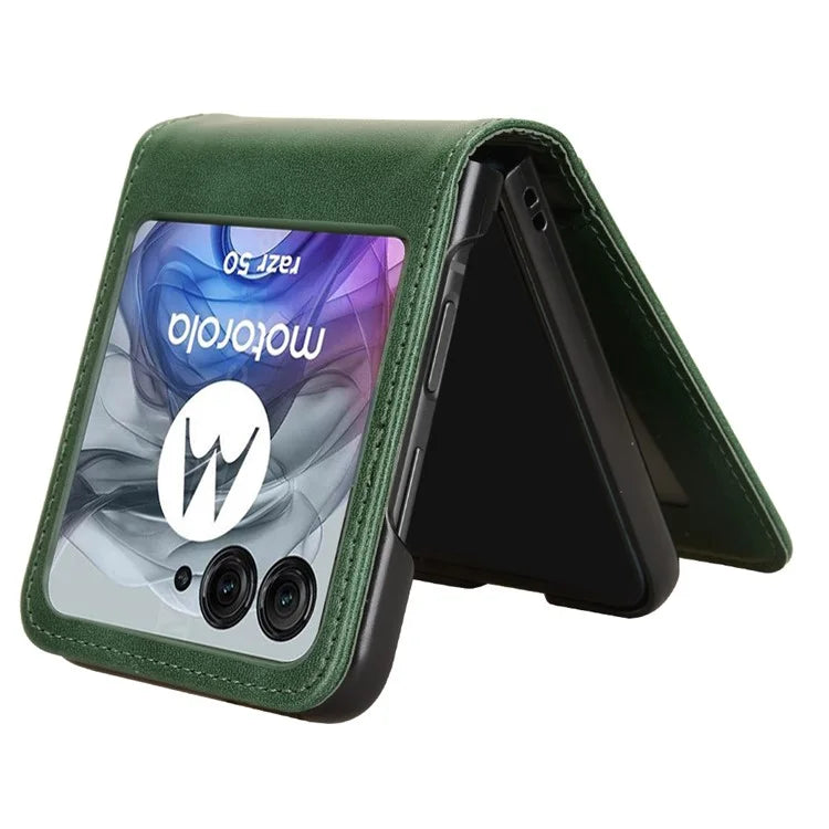 For Motorola Razr 50 5G Wallet Case Shockproof Leather Phone Cover