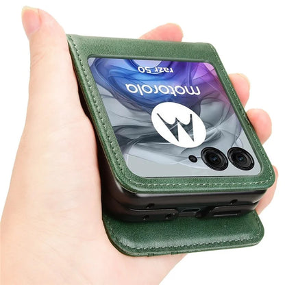 For Motorola Razr 50 5G Wallet Case Shockproof Leather Phone Cover