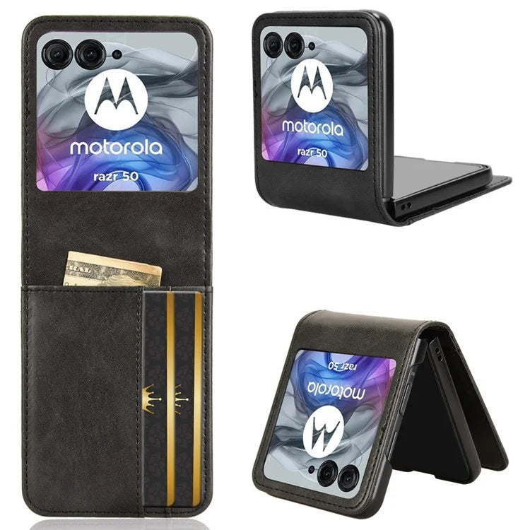 For Motorola Razr 50 5G Wallet Case Shockproof Leather Phone Cover