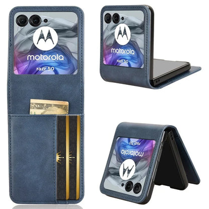 For Motorola Razr 50 5G Wallet Case Shockproof Leather Phone Cover