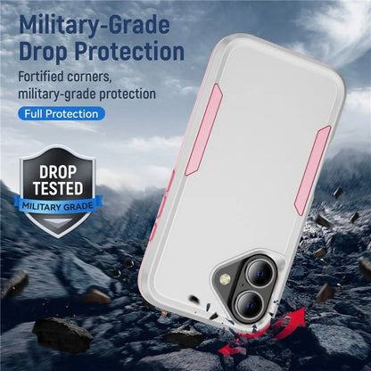 For iPhone 16 Case PC+TPU Military Grade Drop Protective Phone Cover