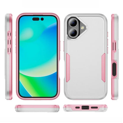 For iPhone 16 Case PC+TPU Military Grade Drop Protective Phone Cover