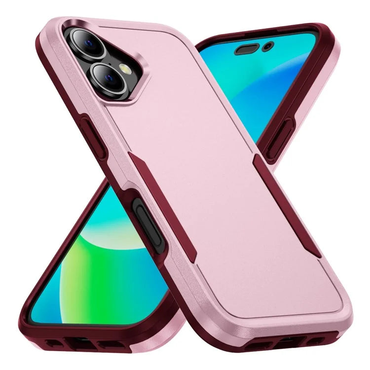 For iPhone 16 Case PC+TPU Military Grade Drop Protective Phone Cover