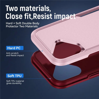 For iPhone 16 Case PC+TPU Military Grade Drop Protective Phone Cover