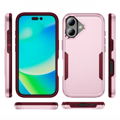 For iPhone 16 Case PC+TPU Military Grade Drop Protective Phone Cover