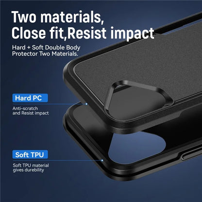 For iPhone 16 Case PC+TPU Military Grade Drop Protective Phone Cover