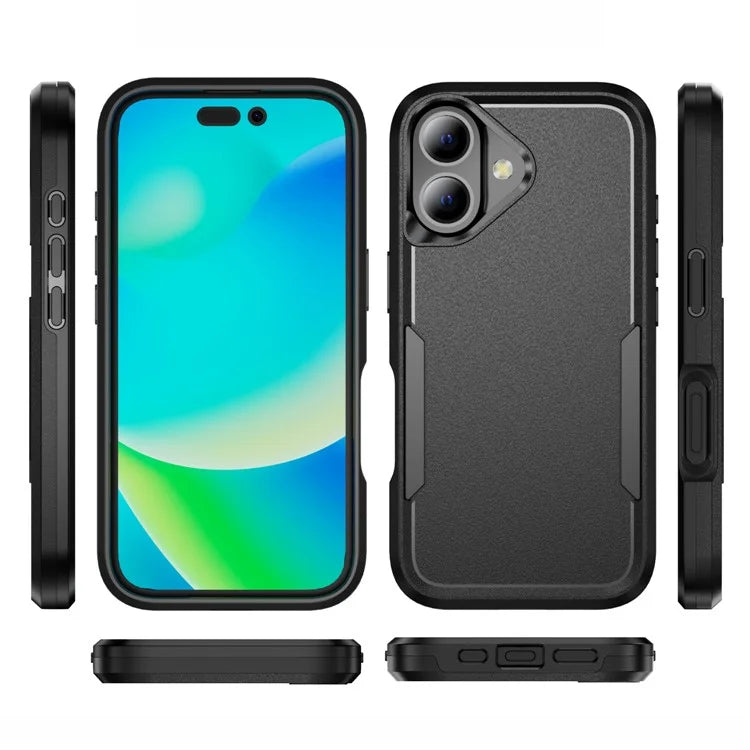For iPhone 16 Case PC+TPU Military Grade Drop Protective Phone Cover