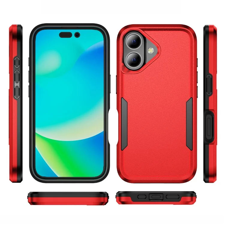 For iPhone 16 Case PC+TPU Military Grade Drop Protective Phone Cover