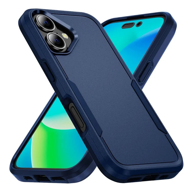 For iPhone 16 Case PC+TPU Military Grade Drop Protective Phone Cover
