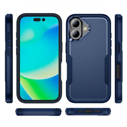 For iPhone 16 Case PC+TPU Military Grade Drop Protective Phone Cover