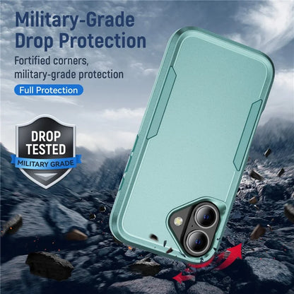 For iPhone 16 Case PC+TPU Military Grade Drop Protective Phone Cover