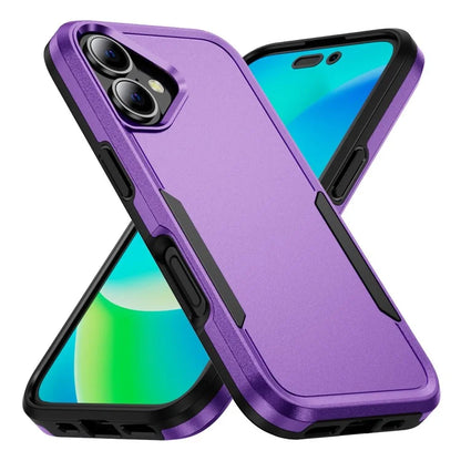 For iPhone 16 Case PC+TPU Military Grade Drop Protective Phone Cover