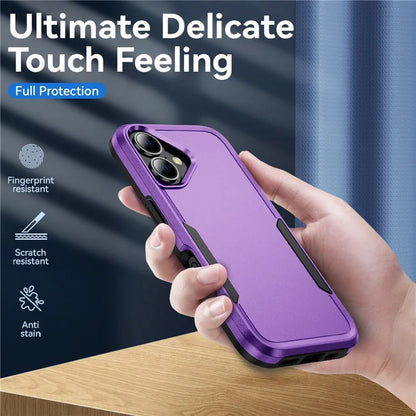 For iPhone 16 Case PC+TPU Military Grade Drop Protective Phone Cover