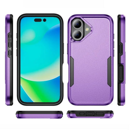 For iPhone 16 Case PC+TPU Military Grade Drop Protective Phone Cover