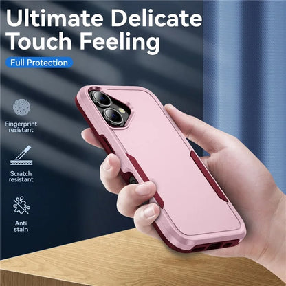 For iPhone 16 Plus Case PC+TPU Military Grade Drop Protective Phone Cover