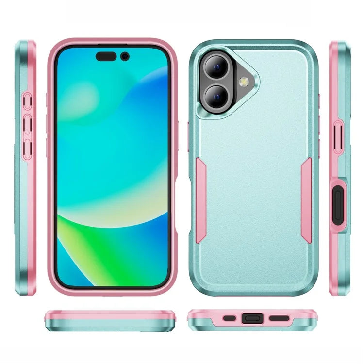 For iPhone 16 Plus Case PC+TPU Military Grade Drop Protective Phone Cover