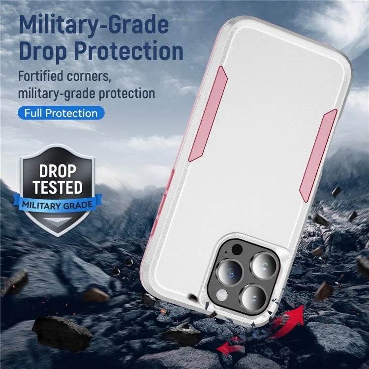 For iPhone 16 Pro Case PC+TPU Military Grade Drop Protective Phone Cover