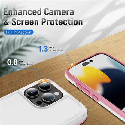 For iPhone 16 Pro Case PC+TPU Military Grade Drop Protective Phone Cover