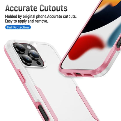 For iPhone 16 Pro Case PC+TPU Military Grade Drop Protective Phone Cover