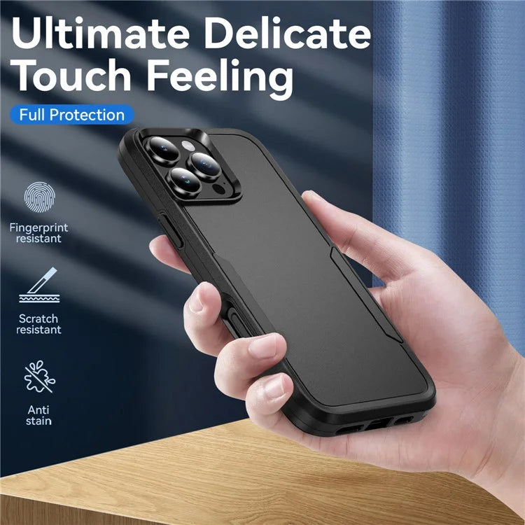 For iPhone 16 Pro Case PC+TPU Military Grade Drop Protective Phone Cover
