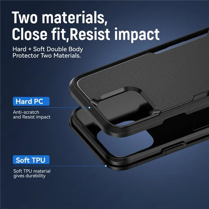 For iPhone 16 Pro Case PC+TPU Military Grade Drop Protective Phone Cover