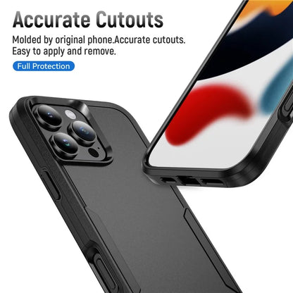 For iPhone 16 Pro Case PC+TPU Military Grade Drop Protective Phone Cover