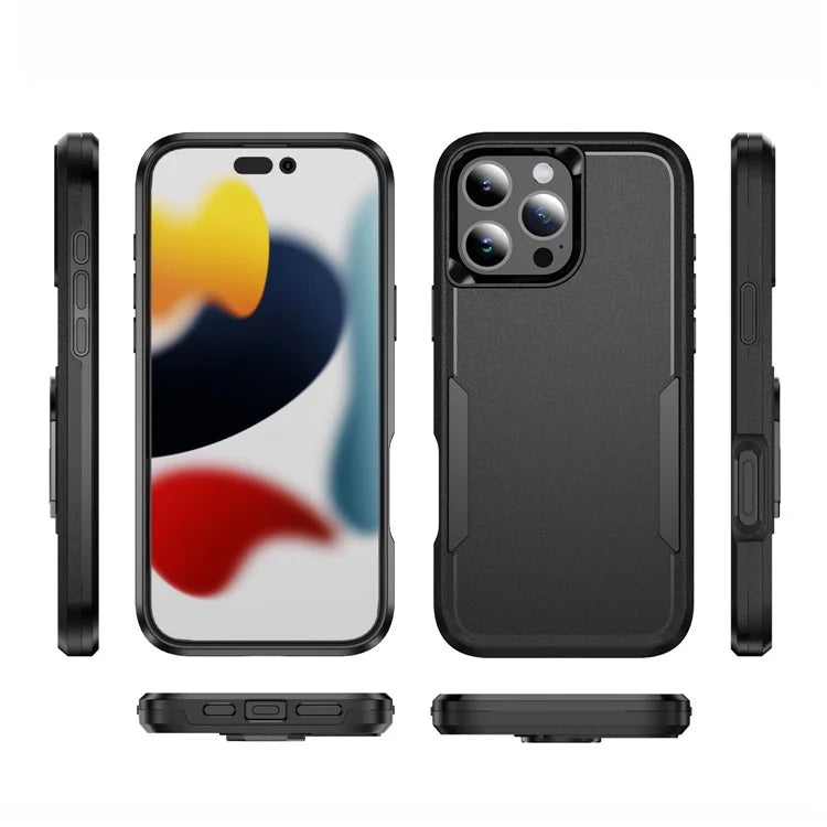 For iPhone 16 Pro Case PC+TPU Military Grade Drop Protective Phone Cover