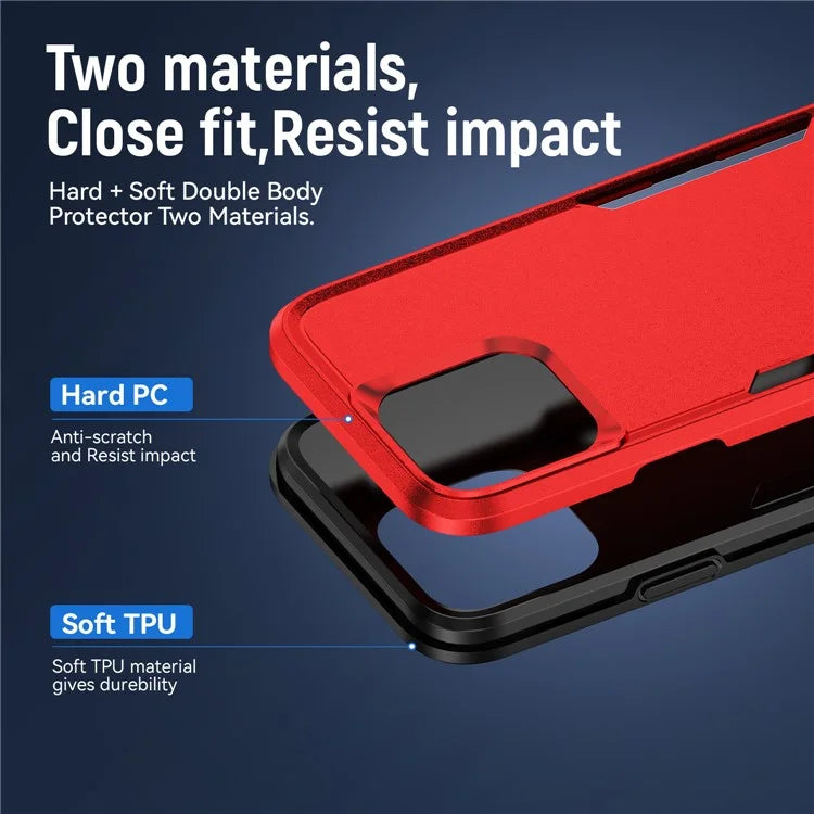 For iPhone 16 Pro Case PC+TPU Military Grade Drop Protective Phone Cover
