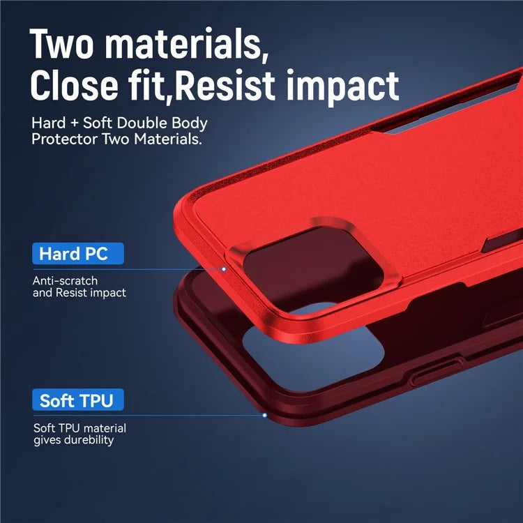 For iPhone 16 Pro Case PC+TPU Military Grade Drop Protective Phone Cover
