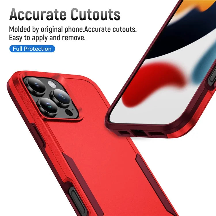 For iPhone 16 Pro Case PC+TPU Military Grade Drop Protective Phone Cover