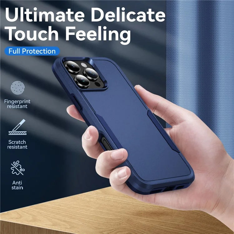 For iPhone 16 Pro Case PC+TPU Military Grade Drop Protective Phone Cover