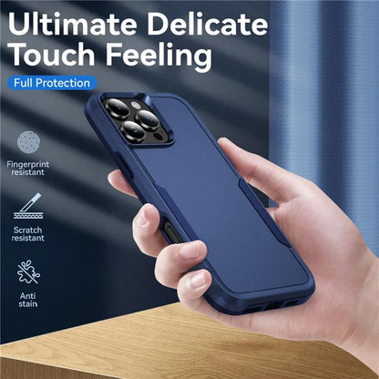 For iPhone 16 Pro Case PC+TPU Military Grade Drop Protective Phone Cover