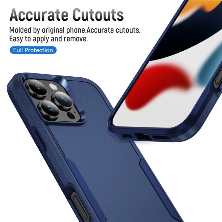For iPhone 16 Pro Case PC+TPU Military Grade Drop Protective Phone Cover