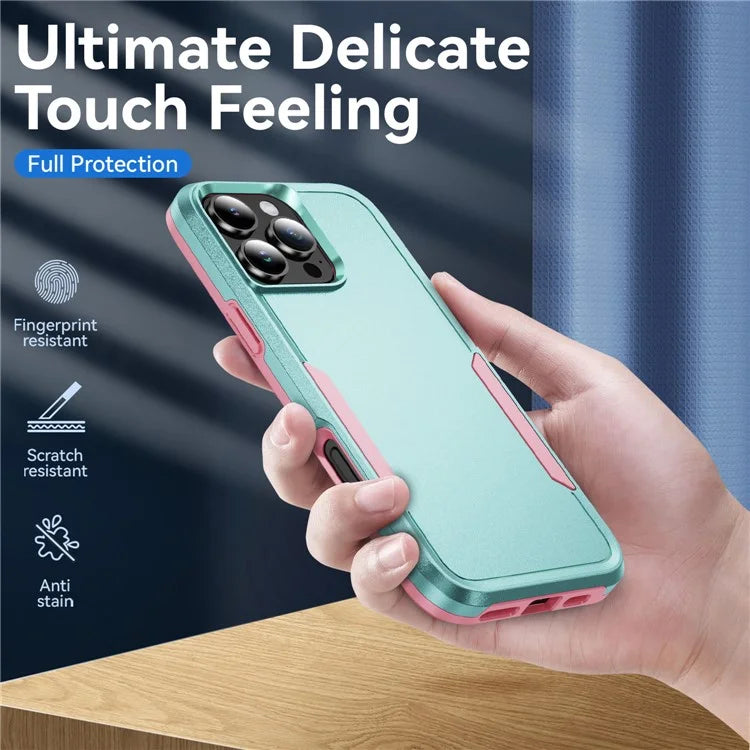 For iPhone 16 Pro Case PC+TPU Military Grade Drop Protective Phone Cover