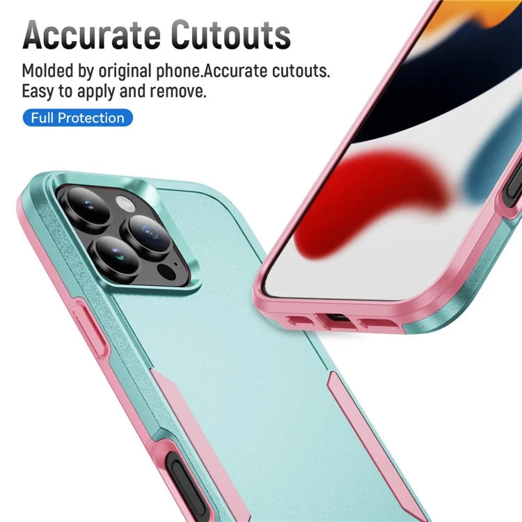 For iPhone 16 Pro Case PC+TPU Military Grade Drop Protective Phone Cover