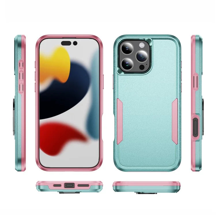 For iPhone 16 Pro Case PC+TPU Military Grade Drop Protective Phone Cover