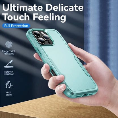 For iPhone 16 Pro Case PC+TPU Military Grade Drop Protective Phone Cover